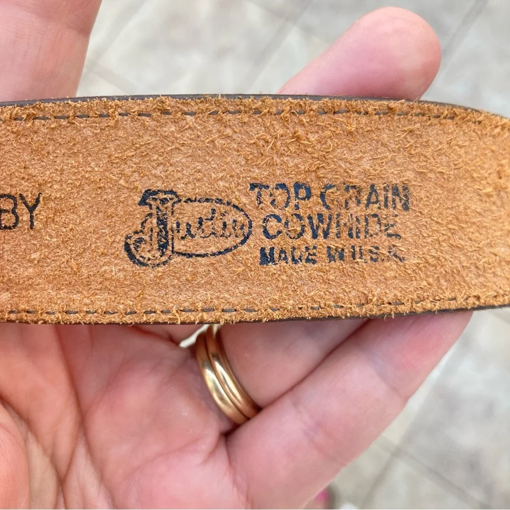 Justin Western Heart Belt 26”